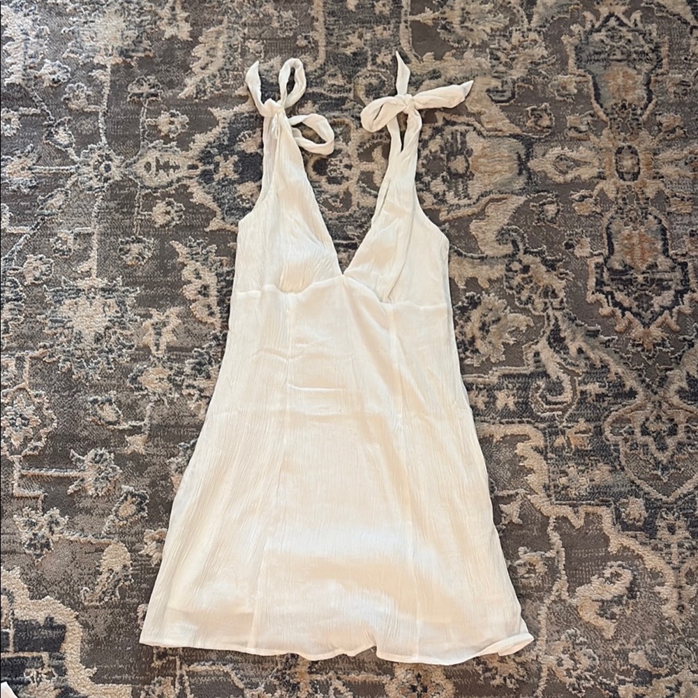 White mini dress